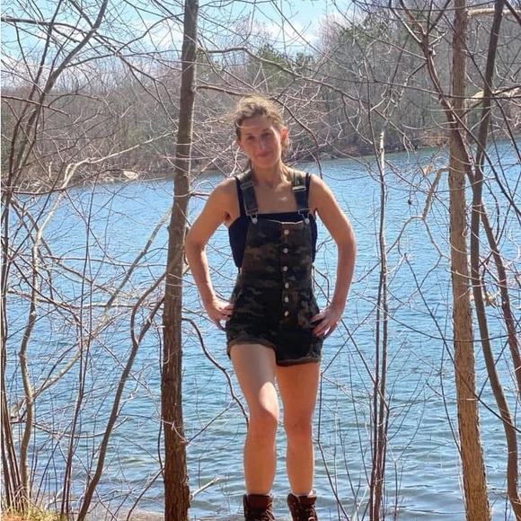 Camo Mid-Rise Utility Jumpsuit – Size S (3–5) - Picture 5 of 5